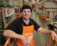 Summer job: Tommy DeCarlo is taking time off from Home Depot to tour with Boston.
