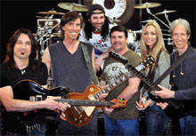 Michael Sweet, Tom Scholz, Jeff Neal, Tommy DeCarlo, Kimberley Dahme and Gary Pihl