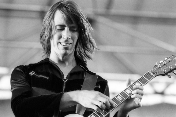 Boston guitarist Tom Scholz performs live at Oakland Stadium on May 6, 1979 